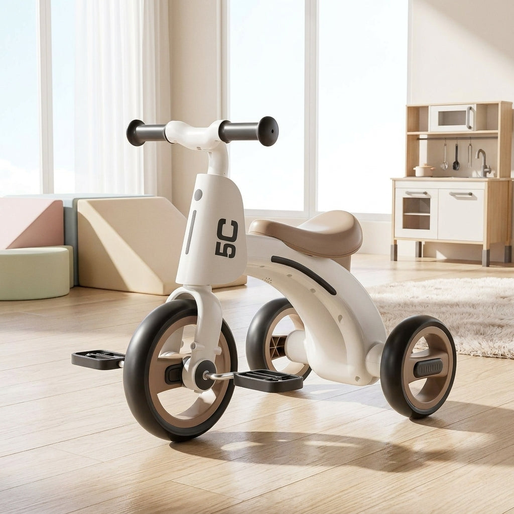 Draisienne Enfant-Tricycle Enfant Musique & Lumières EVA | Anti-Basculement, 1-6 ans | SolidVelo