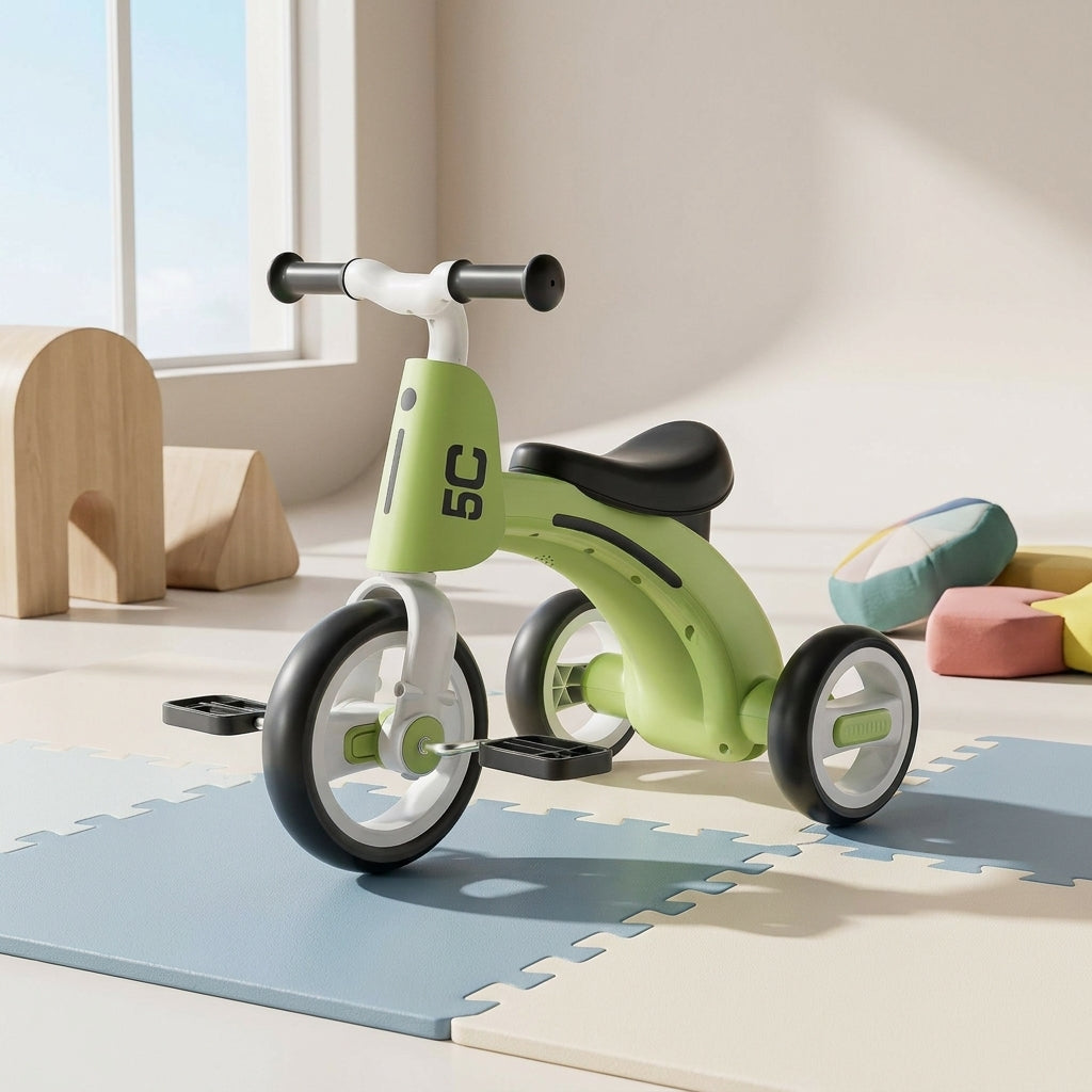Draisienne Enfant-Tricycle Enfant Musique & Lumières EVA | Anti-Basculement, 1-6 ans | SolidVelo