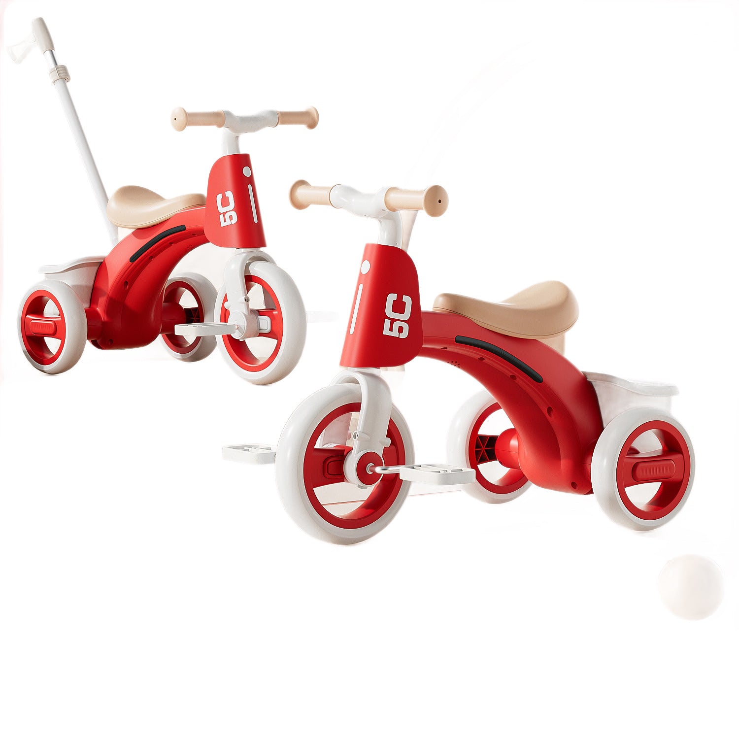 Draisienne Enfant-Tricycle Enfant Musique & Lumières EVA | Anti-Basculement, 1-6 ans | SolidVelo