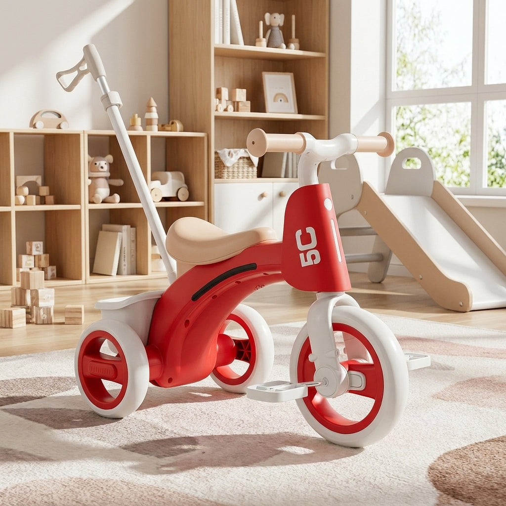 Draisienne Enfant-Tricycle Enfant Musique & Lumières EVA | Anti-Basculement, 1-6 ans | SolidVelo