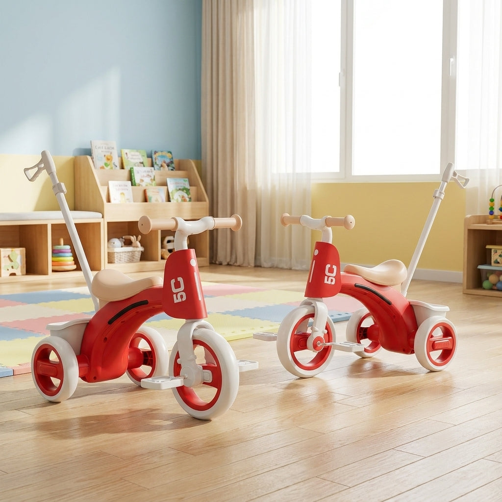 Draisienne Enfant-Tricycle Enfant Musique & Lumières EVA | Anti-Basculement, 1-6 ans | SolidVelo