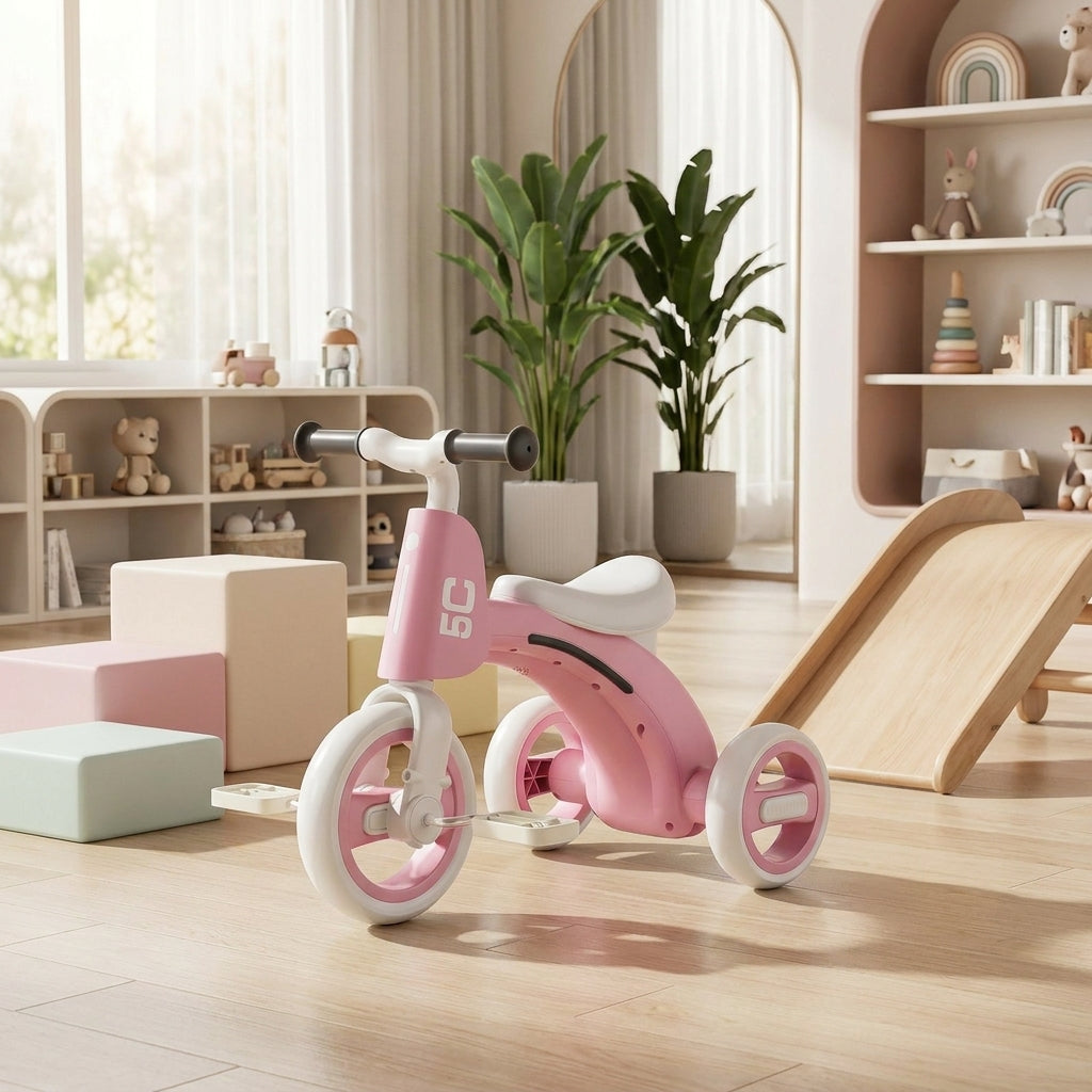 Draisienne Enfant-Tricycle Enfant Musique & Lumières EVA | Anti-Basculement, 1-6 ans | SolidVelo