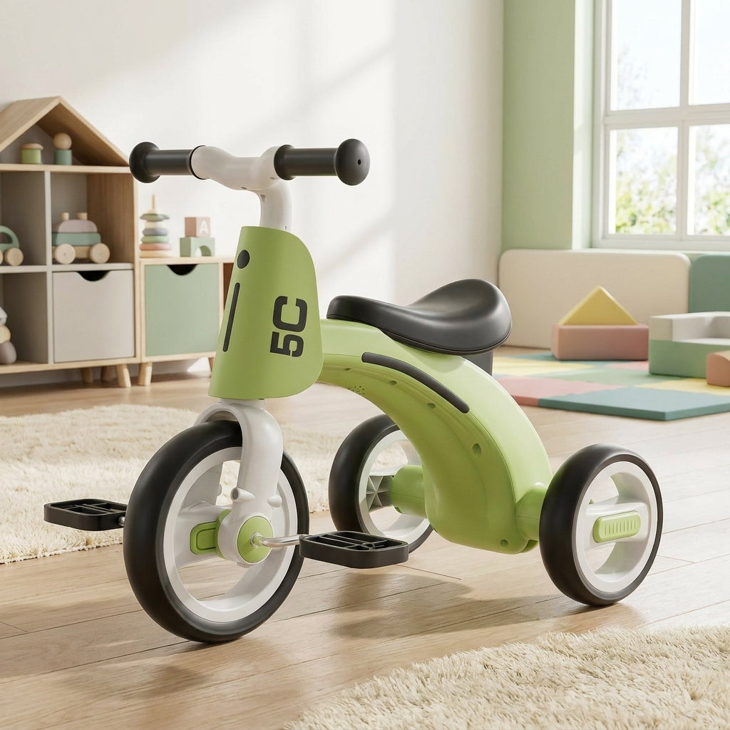Draisienne Enfant-Tricycle Enfant Musique & Lumières EVA | Anti-Basculement, 1-6 ans | SolidVelo