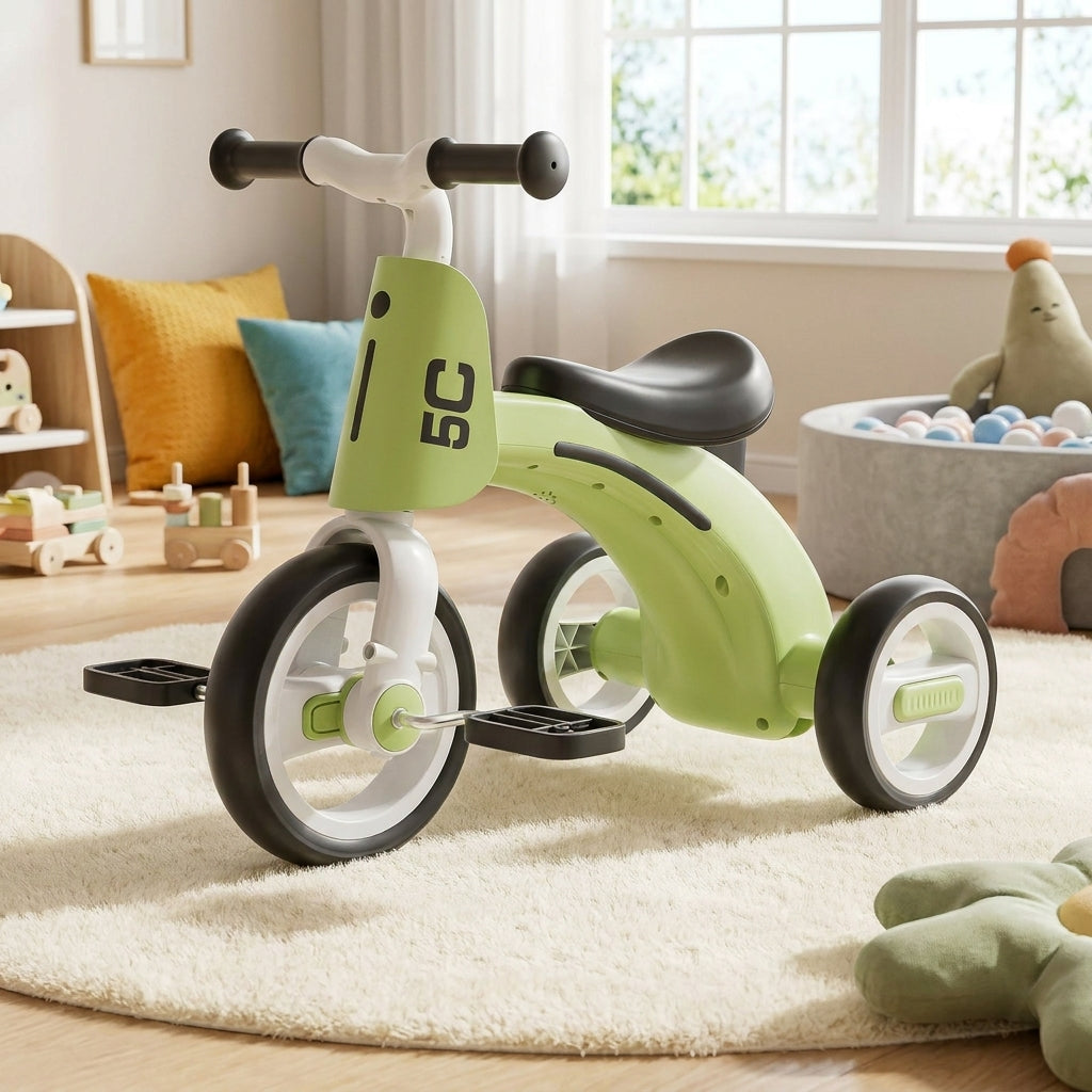 Draisienne Enfant-Tricycle Enfant Musique & Lumières EVA | Anti-Basculement, 1-6 ans | SolidVelo