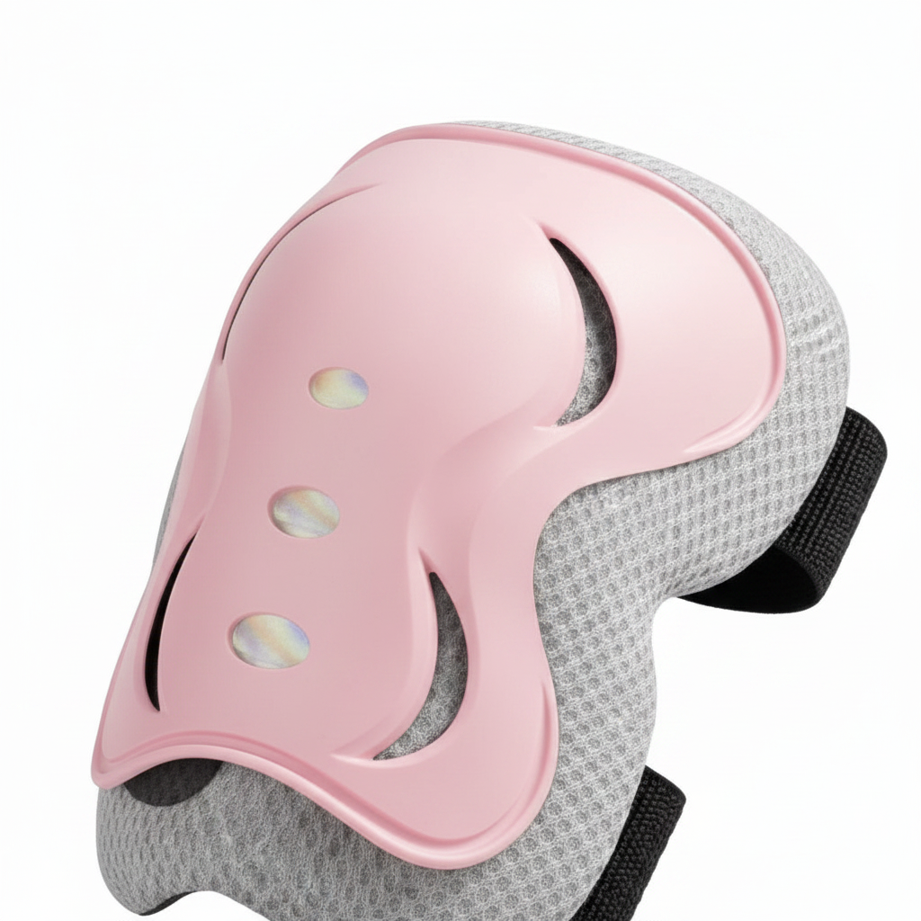 Kit de Protection Enfant Rose | Genouillères + Coudières + Protège-Poignets | SolidVelo